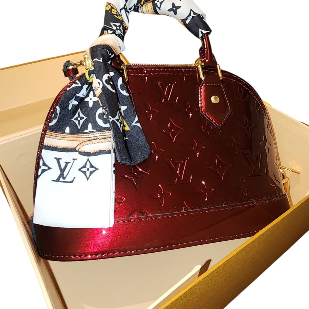 Louis Vuitton Red Patent Leather Handbag